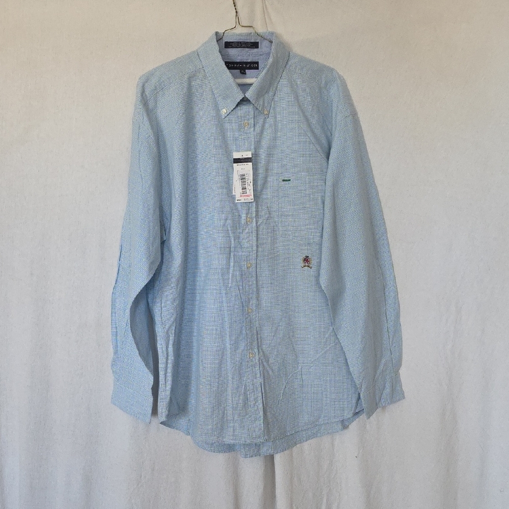 Tommy Hilfiger Blue Casual Button Down Shirt